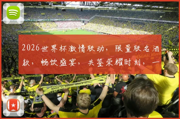 2026世界杯激情联动，限量联名酒款，畅饮盛宴，共鉴荣耀时刻，一触即发